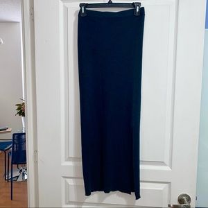 BROCHU WALKER Wool Midi Skirt w/ Side Slit, size M, Forest Green, Like NEW $99